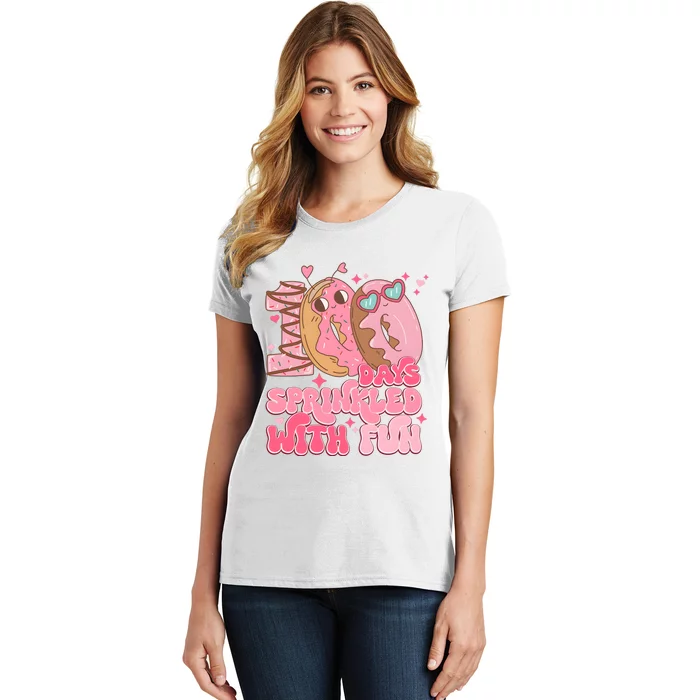 100 Days Sprinkled With Fun Donuts Women's T-Shirt