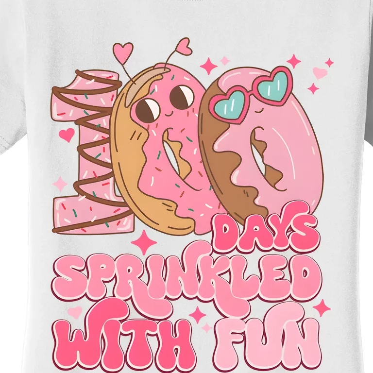 100 Days Sprinkled With Fun Donuts Women's T-Shirt