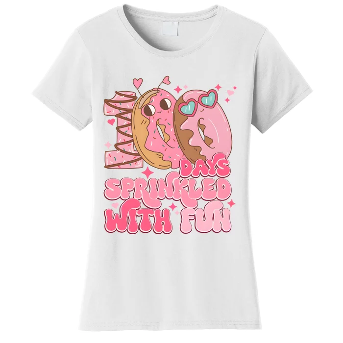 100 Days Sprinkled With Fun Donuts Women's T-Shirt