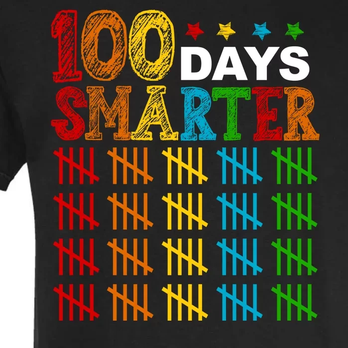 100 Days Smarter Cute Funny 100th Day Of School Garment-Dyed Heavyweight T-Shirt