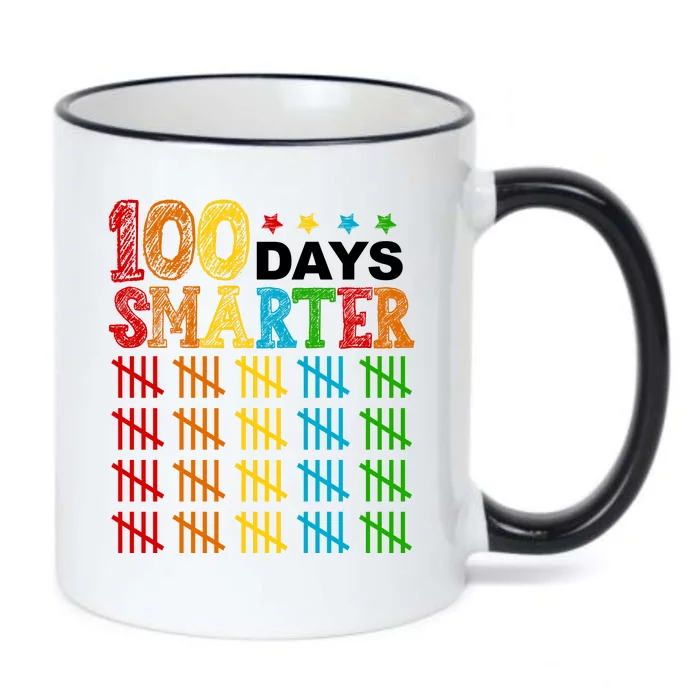 100 Days Smarter Cute Funny 100th Day Of School Black Color Changing Mug