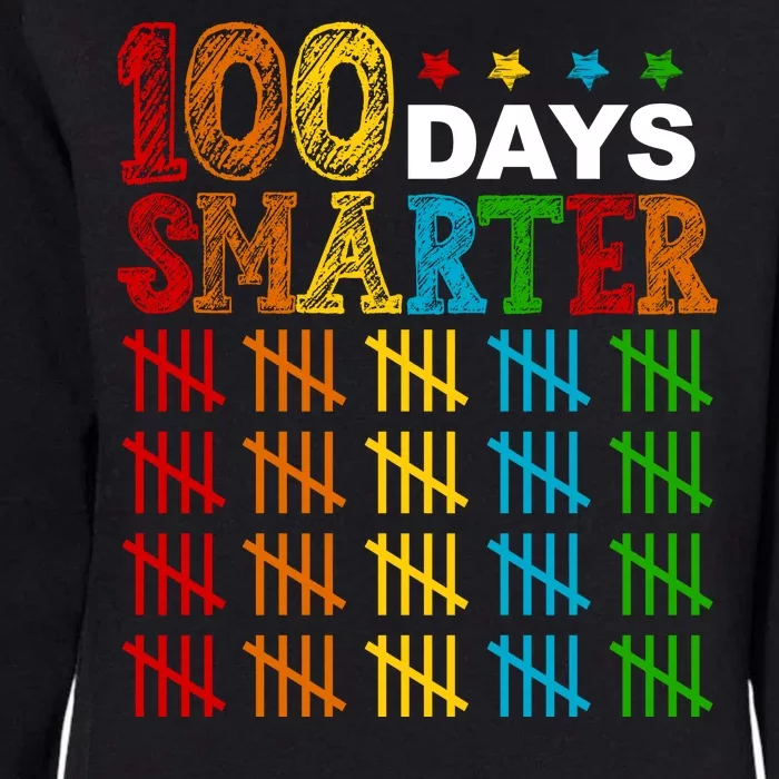 100 Days Smarter Cute Funny 100th Day Of School Womens California Wash Sweatshirt