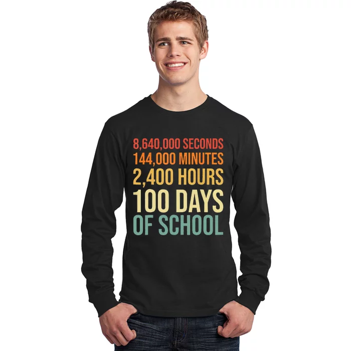 100 Days Sprinkled With Fun 100 Days Of School Cupcake Long Sleeve Shirt