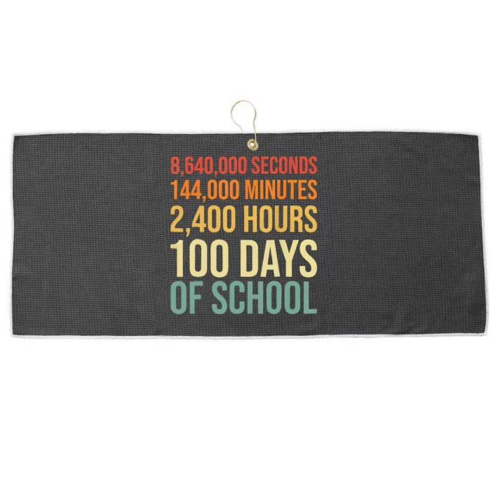 100 Days Sprinkled With Fun 100 Days Of School Cupcake Large Microfiber Waffle Golf Towel