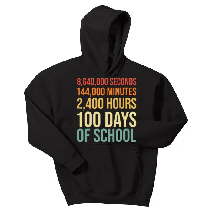 100 Days Sprinkled With Fun 100 Days Of School Cupcake Kids Hoodie