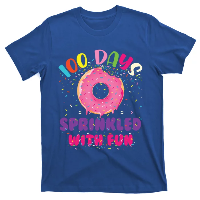 100 Days Sprinkled With Fun Donuts Happy 100th Day Of School Gift T-Shirt