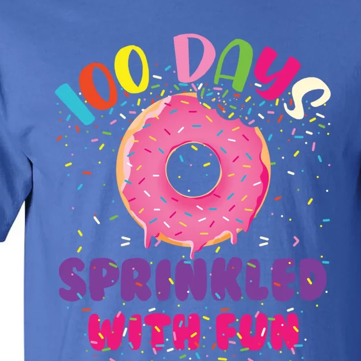 100 Days Sprinkled With Fun Donuts Happy 100th Day Of School Gift Tall T-Shirt