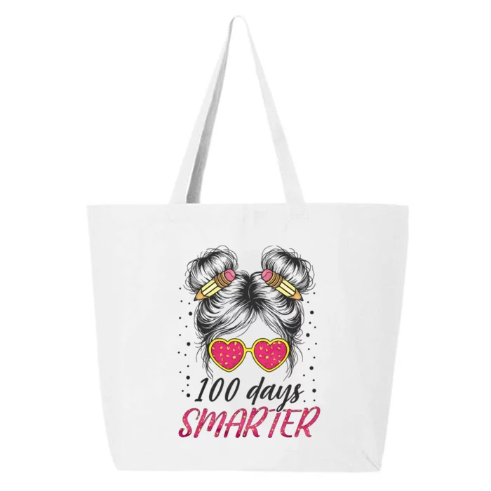 100 Days Smarter Messy Bun Girl 25L Jumbo Tote