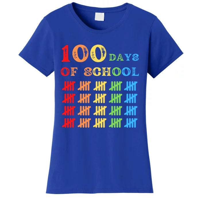 100 Days Smarter 100th Day Of School Teachers Students Gift Women's T-Shirt