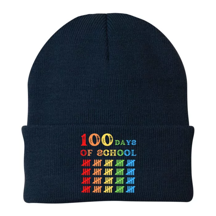 100 Days Smarter 100th Day Of School Teachers Students Gift Knit Cap Winter Beanie