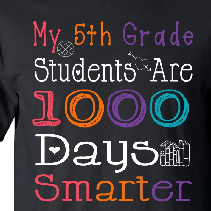 100 Days School My 5th Grade Students Are 1000 Days Smarter Tall T-Shirt