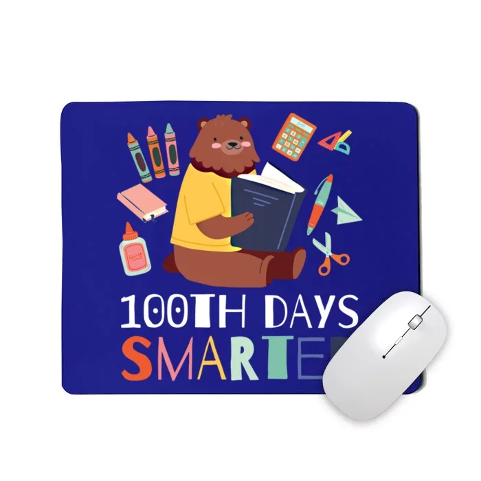 100th Days Smarter With A Bear And Books Gift Mousepad