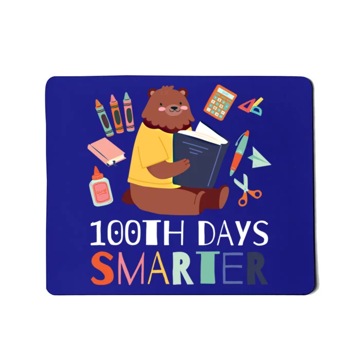 100th Days Smarter With A Bear And Books Gift Mousepad