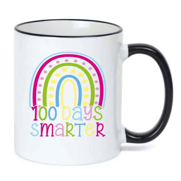 100 Days Smarter Cute Colorful Rainbow Black Color Changing Mug