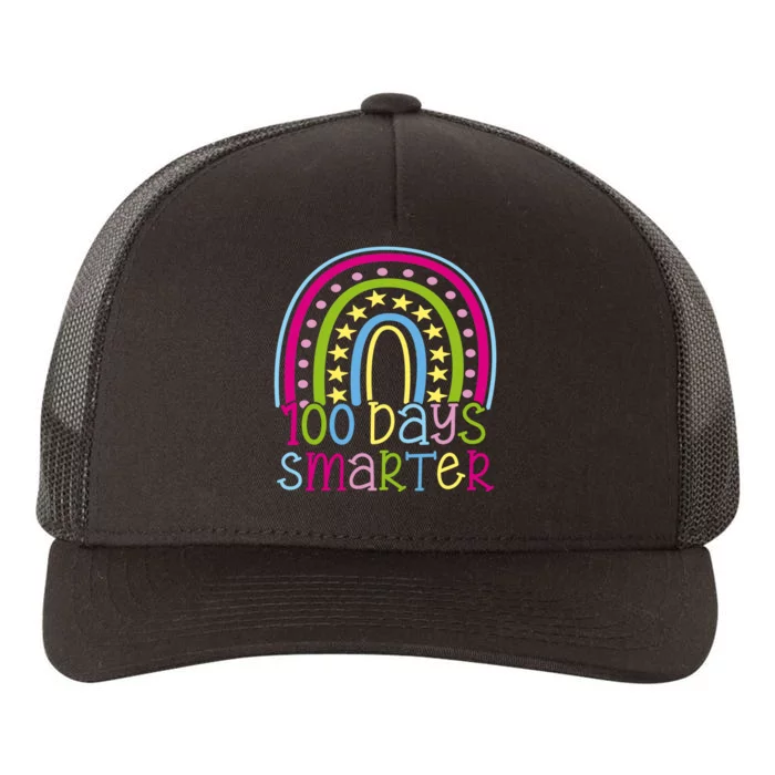 100 Days Smarter Cute Colorful Rainbow Yupoong Adult 5-Panel Trucker Hat