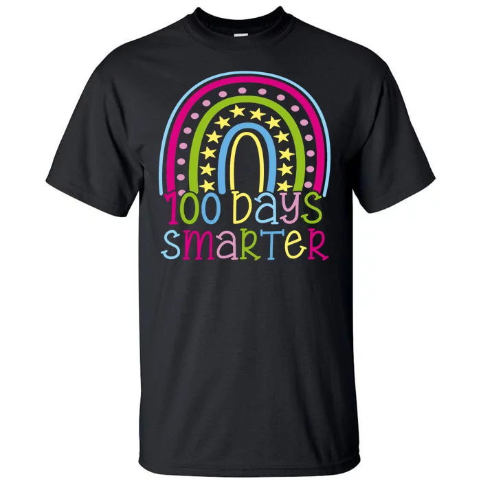 100 Days Smarter Cute Colorful Rainbow Tall T-Shirt