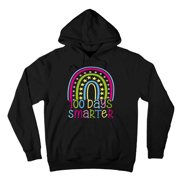 100 Days Smarter Cute Colorful Rainbow Tall Hoodie