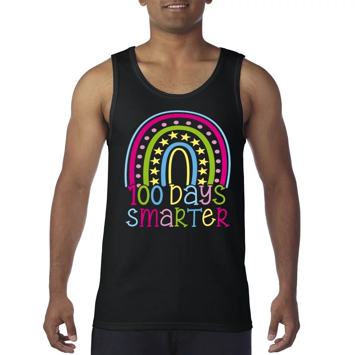 100 Days Smarter Cute Colorful Rainbow Tank Top