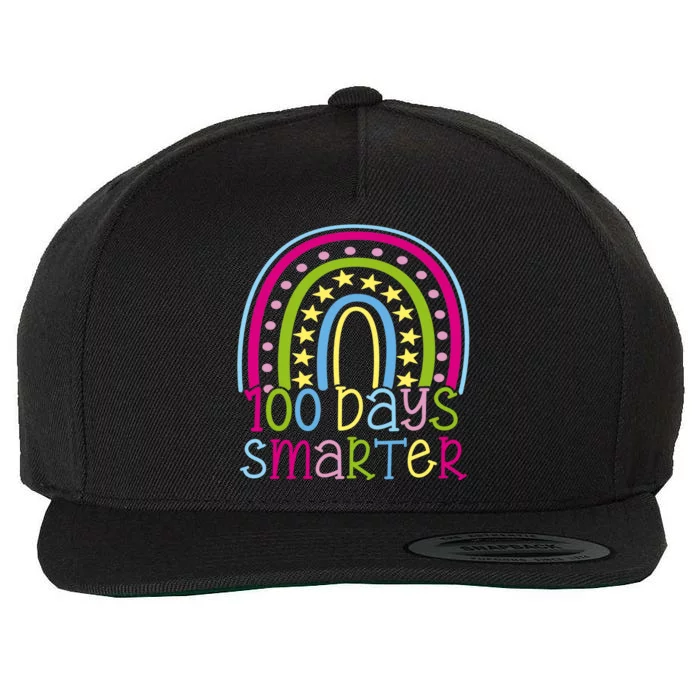 100 Days Smarter Cute Colorful Rainbow Wool Snapback Cap