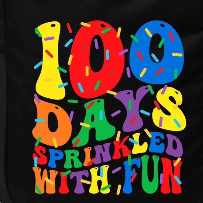 100 Days Sprinkled With Fun Groovy Teacher 100 Day Of School Great Gift Impact Tech Backpack