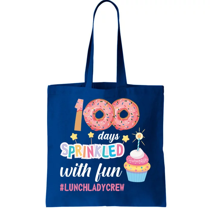 100 Days Sprinkled With Fun Lunchladycrew Funny 100 Days Of Cute Gift Tote Bag