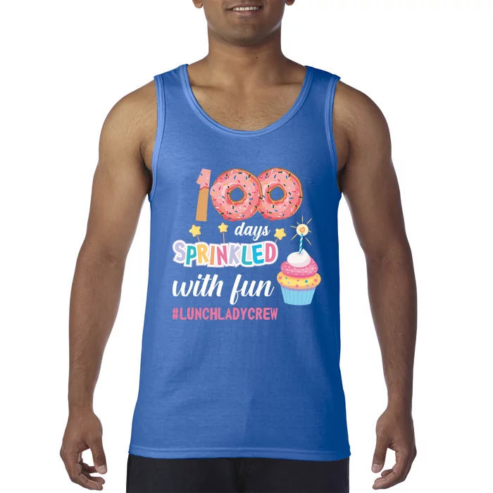 100 Days Sprinkled With Fun Lunchladycrew Funny 100 Days Of Cute Gift Tank Top