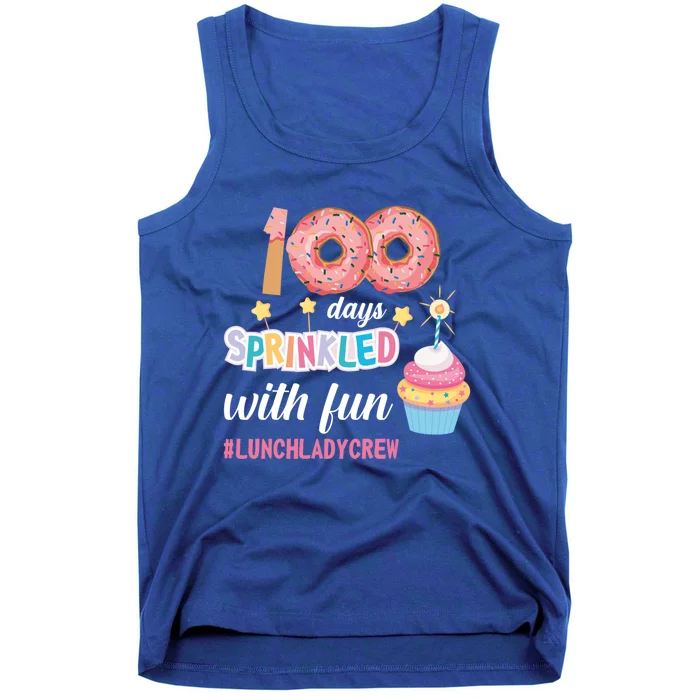 100 Days Sprinkled With Fun Lunchladycrew Funny 100 Days Of Cute Gift Tank Top