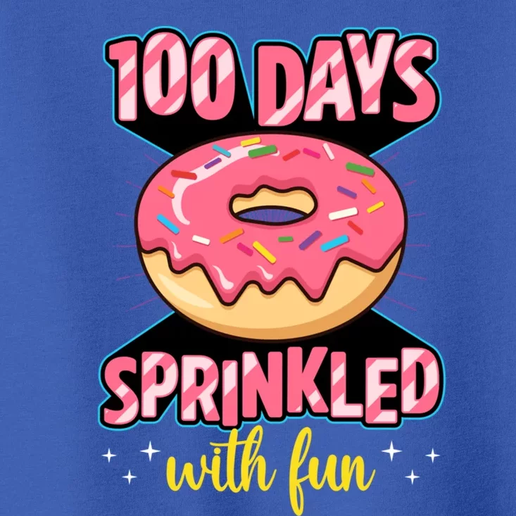 100 Days Sprinkled With Fun School Sprinkled Donut Lover Gift Toddler T-Shirt