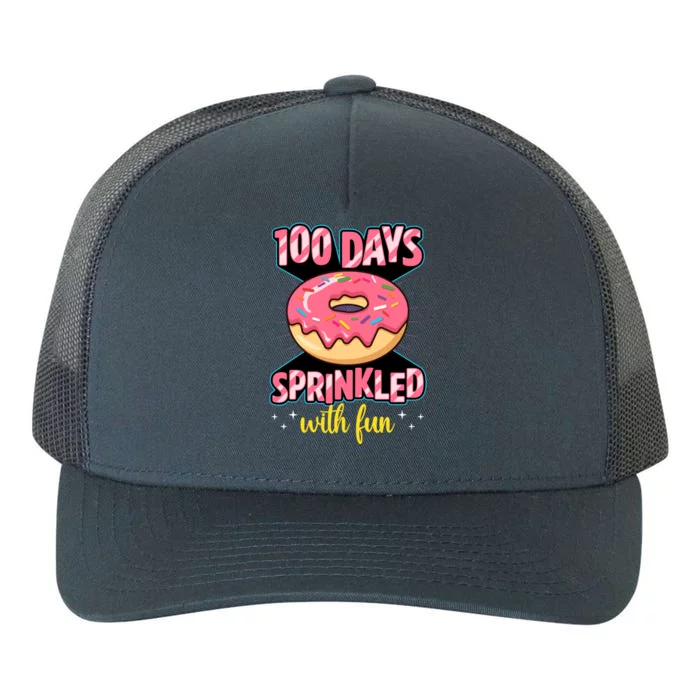 100 Days Sprinkled With Fun School Sprinkled Donut Lover Gift Yupoong Adult 5-Panel Trucker Hat