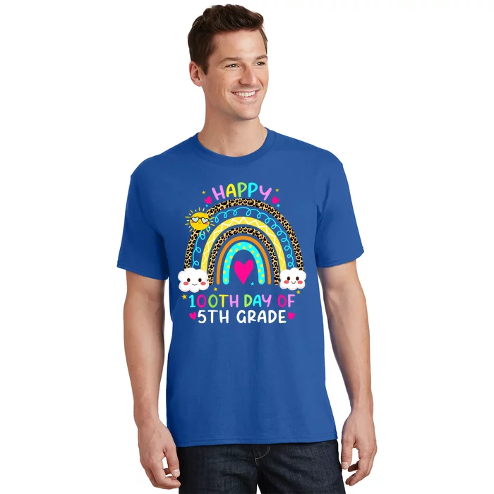 100 Days Smarter Fifth Grade 100th Day Of School 5th Grade Gift T-Shirt