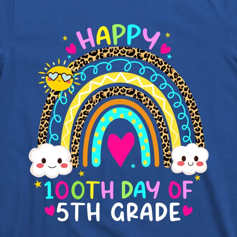 100 Days Smarter Fifth Grade 100th Day Of School 5th Grade Gift T-Shirt