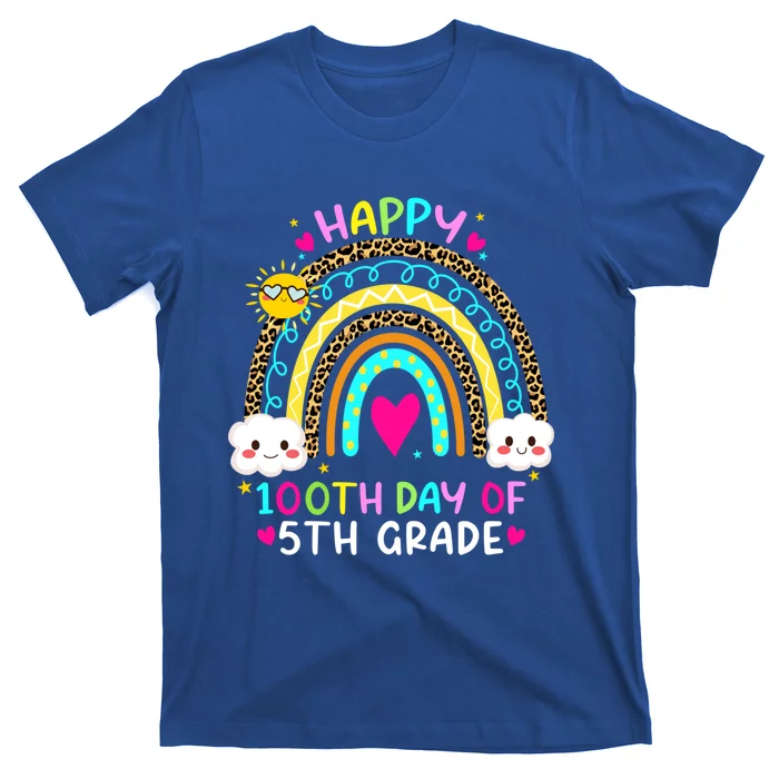 100 Days Smarter Fifth Grade 100th Day Of School 5th Grade Gift T-Shirt