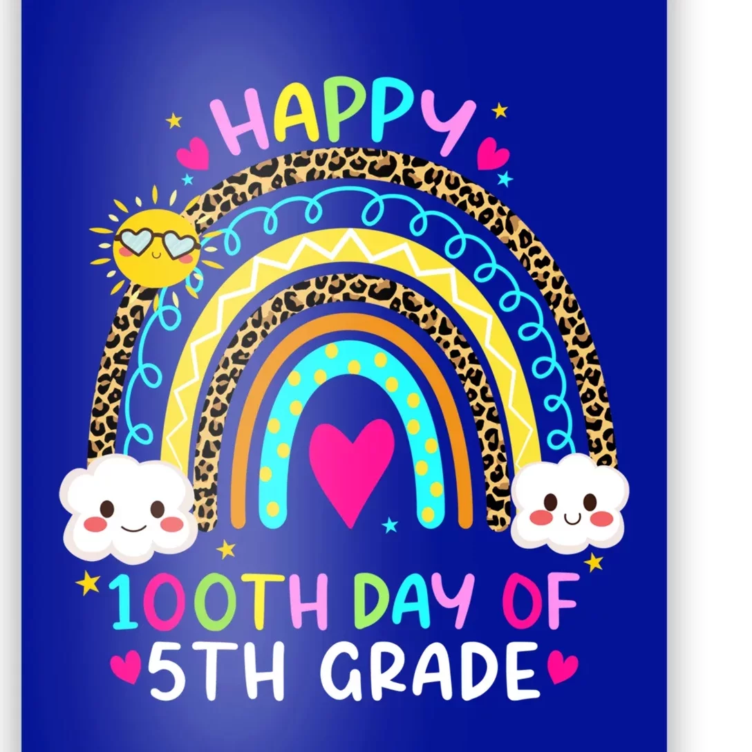 100 Days Smarter Fifth Grade 100th Day Of School 5th Grade Gift Poster