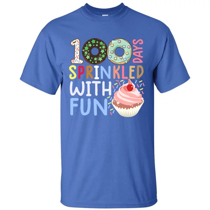 100 Days Sprinkled With Fun Gift Cupcake 100 Days Of School Gift Tall T-Shirt