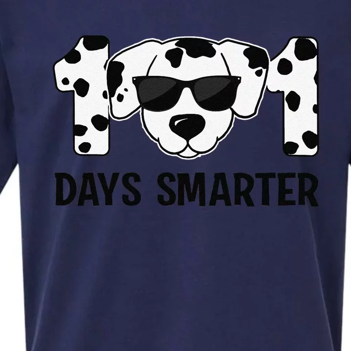 101 Days Smarter Dalmatian 100th Day Of School Teacher Sueded Cloud Jersey T-Shirt