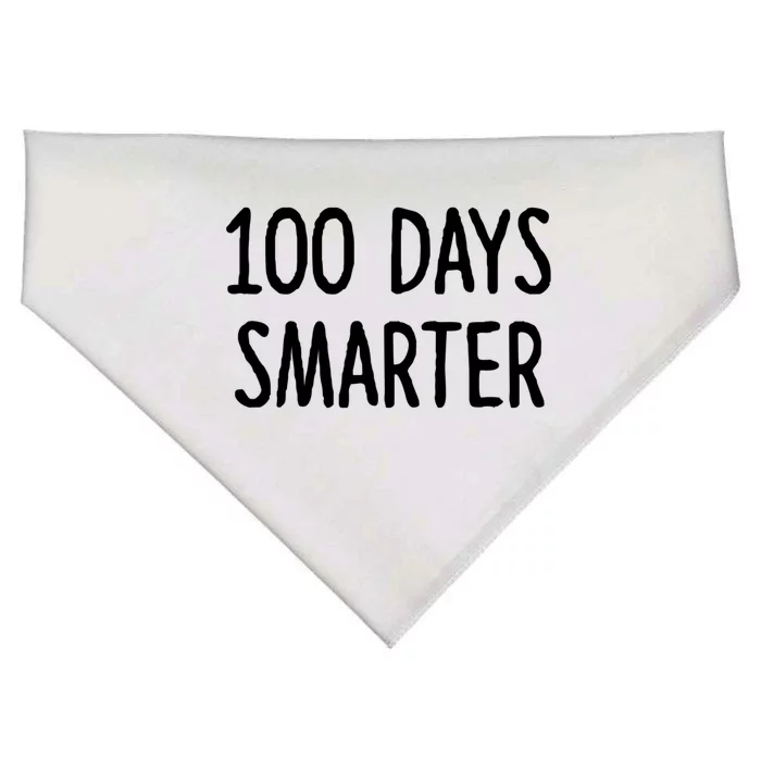 100 Days Smarter Gift 100 Days School Gift USA-Made Doggie Bandana