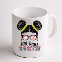 100 Days Smarter Student Hair Bun Coffee Mug