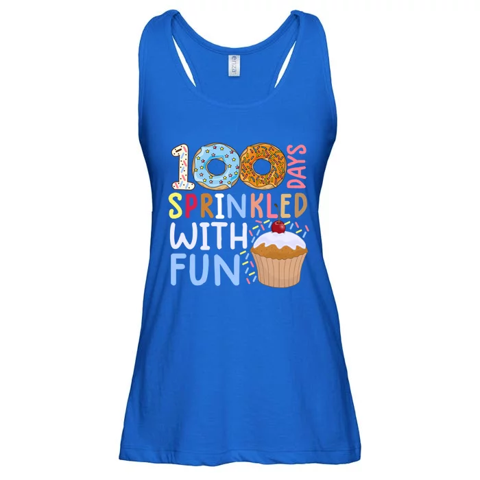 100 Days Sprinkled With Fun Meaningful Gift Cupcake 100 Days Of School Cute Gift Ladies Essential Flowy Tank