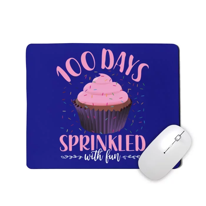 100 Days Sprinkled With Fun Teachers Cupcake 100th Day Gift Mousepad