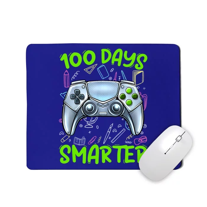 100 Days Smarter Funny Gamer Video Games Gaming Gift Mousepad