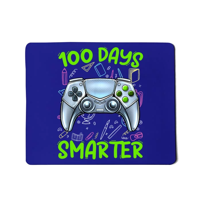 100 Days Smarter Funny Gamer Video Games Gaming Gift Mousepad