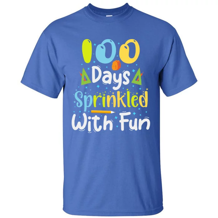 100 Days Sprinkled With Fun 100 Days Of School Gift Tall T-Shirt