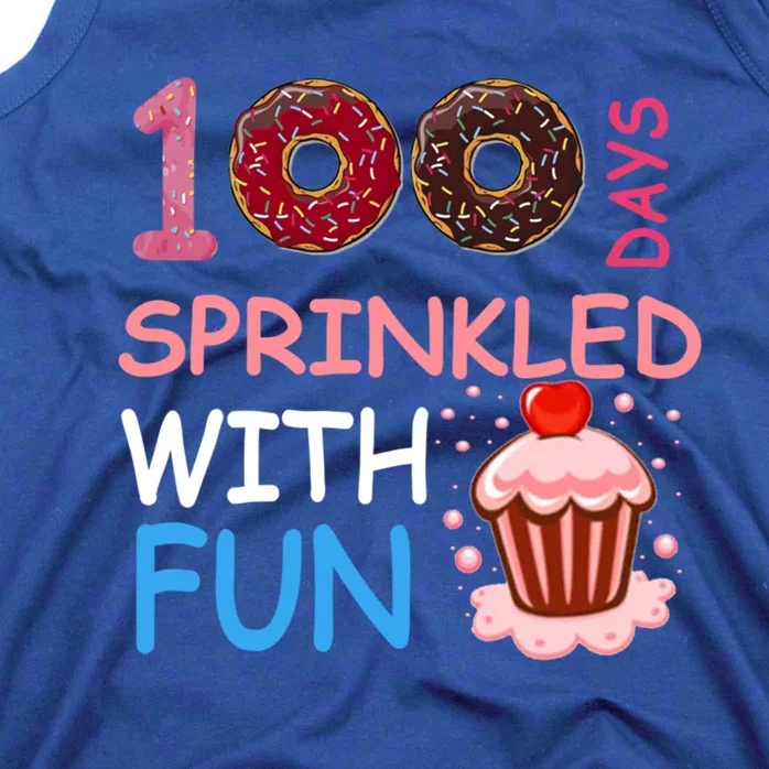 100 Days Sprinkled With Fun Donuts 100 Funny Celebration Great Gift Tank Top