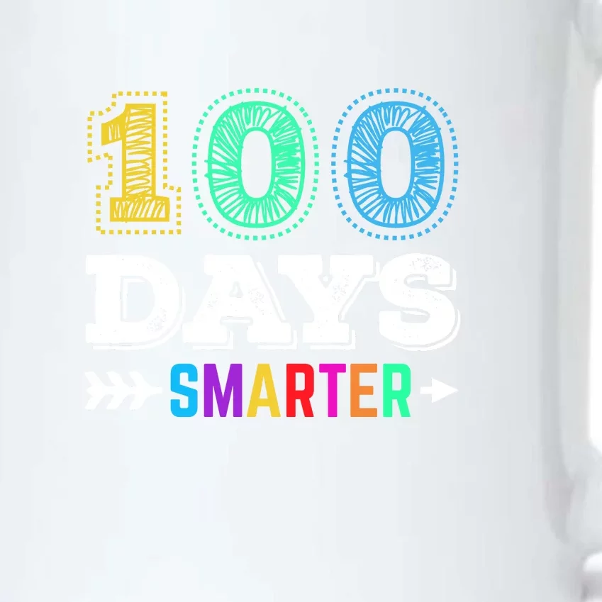 100 Days Smarter Teacher Or Student 100th Day Of School Black Color Changing Mug