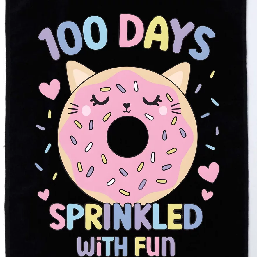 100 Days Sprinkled With Fun Donut School Platinum Collection Golf Towel