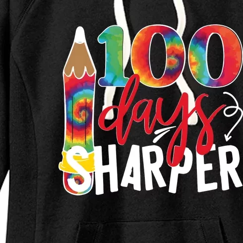 100 Days Sharper Teacher Student Women's Fleece Hoodie