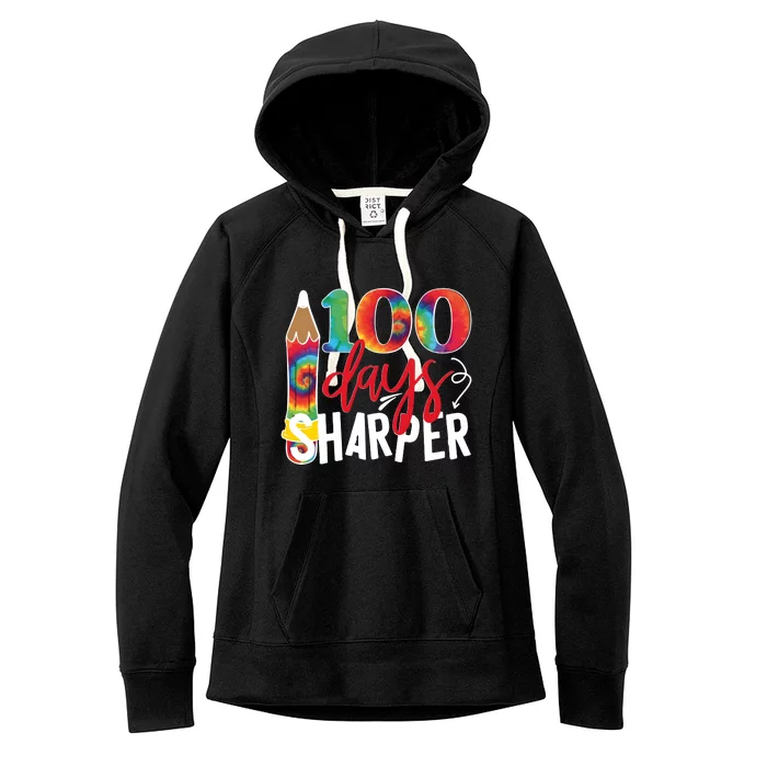 100 Days Sharper Teacher Student Women's Fleece Hoodie