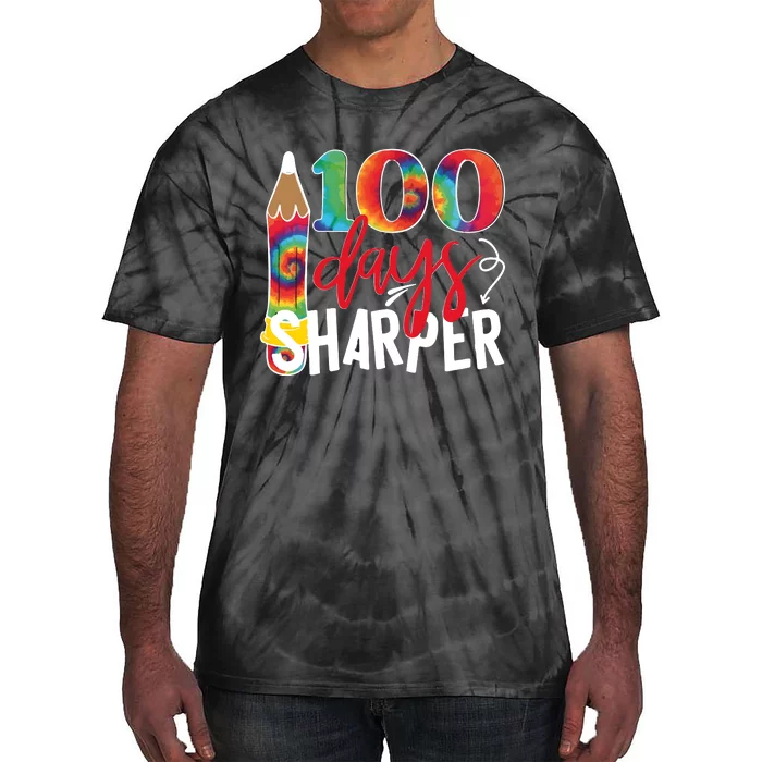 100 Days Sharper Teacher Student Tie-Dye T-Shirt