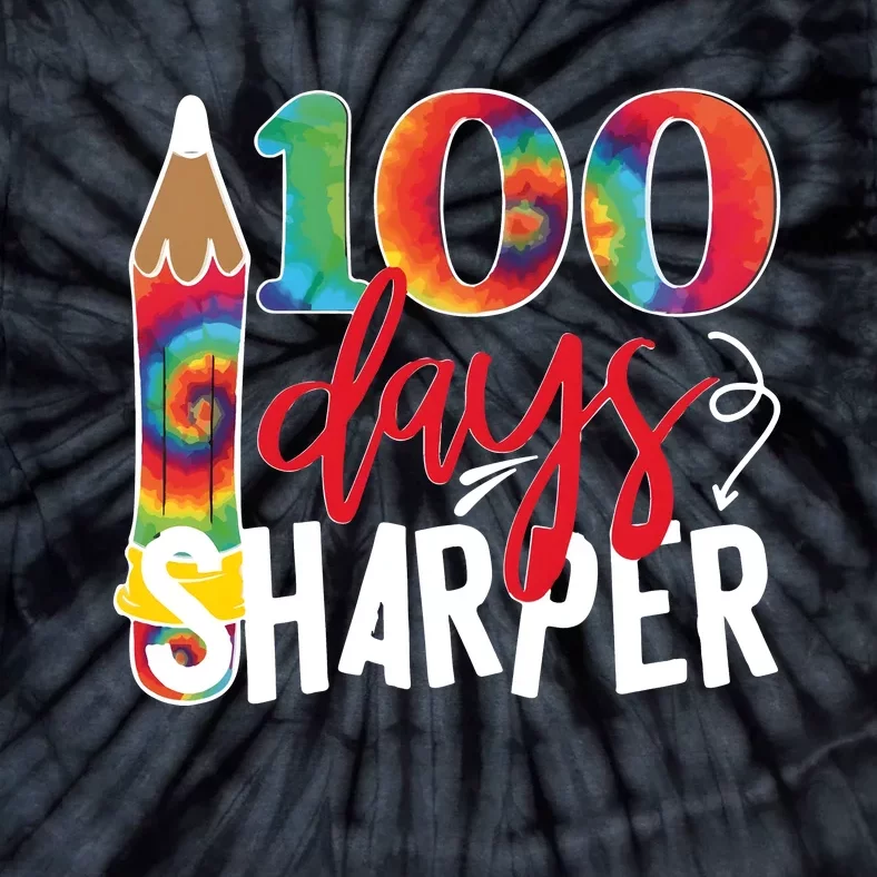 100 Days Sharper Teacher Student Tie-Dye T-Shirt