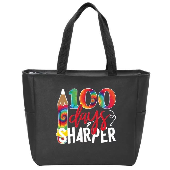 100 Days Sharper Teacher Student Zip Tote Bag